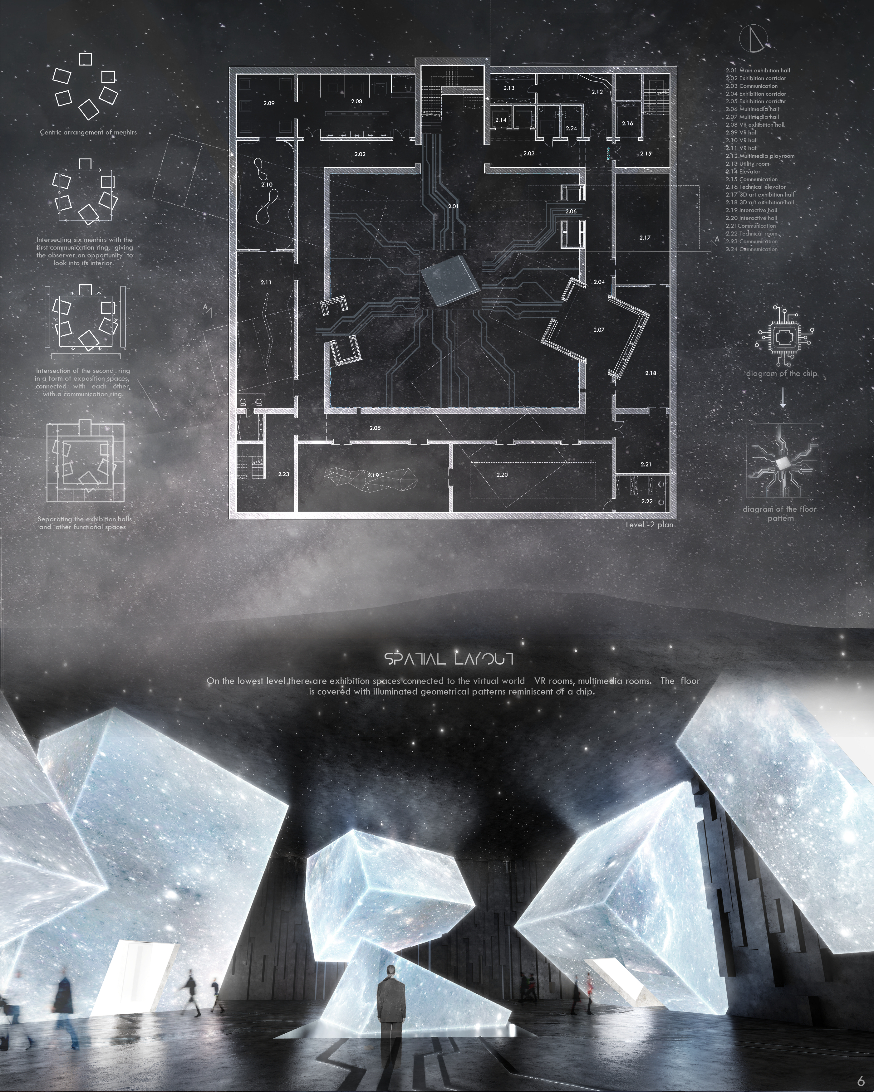 Level -2 plan / Spatial layout