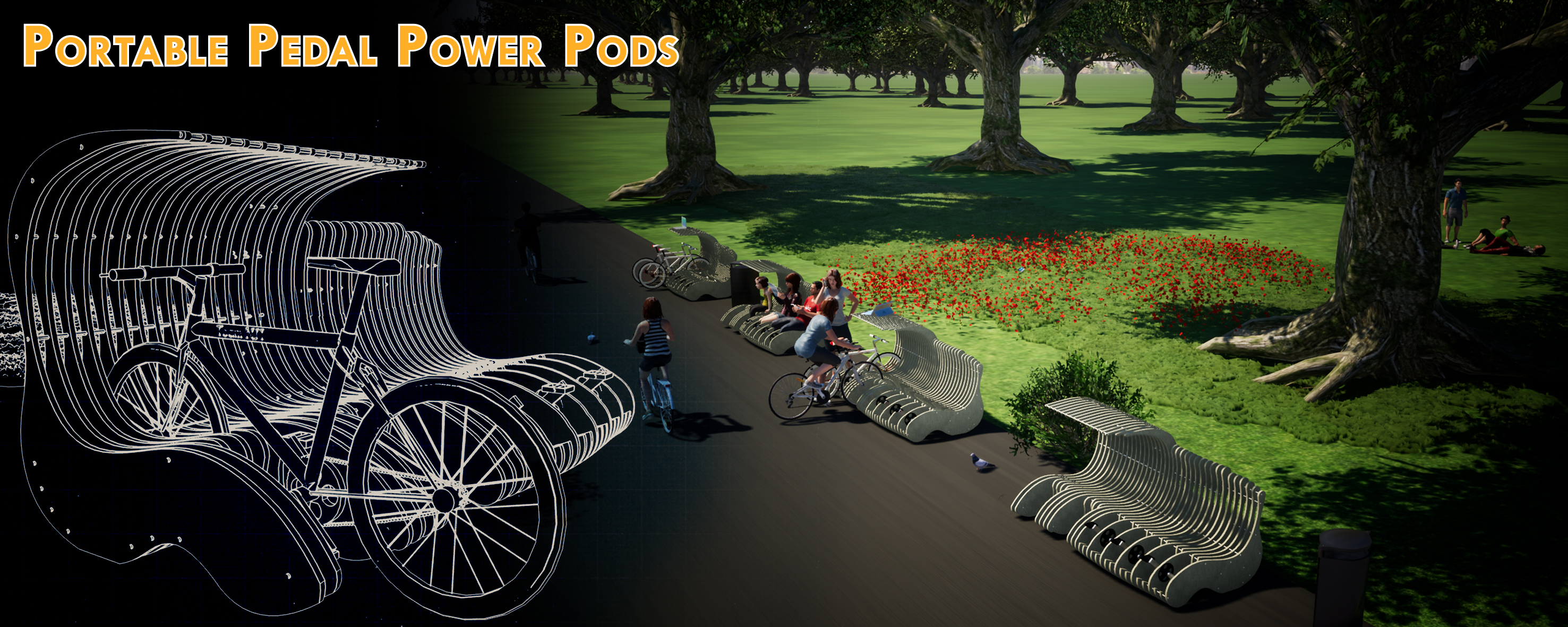 Portable Pedal Power Pods